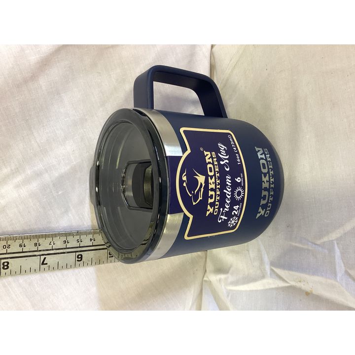 Yukon Outfitters Freedom Mug- 16oz (Navy Blue)