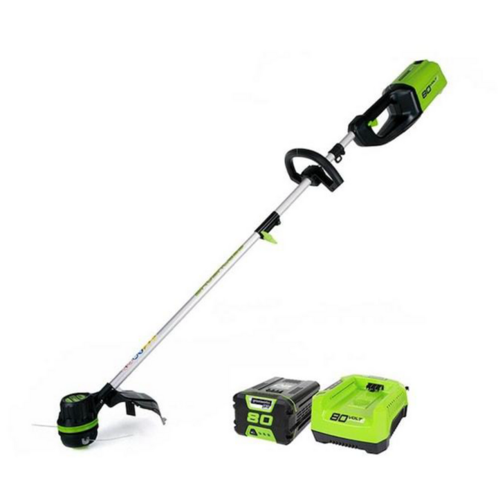 Greenworks Pro 24V Straight 12" Cordless String Trimmer with Battery & Charger