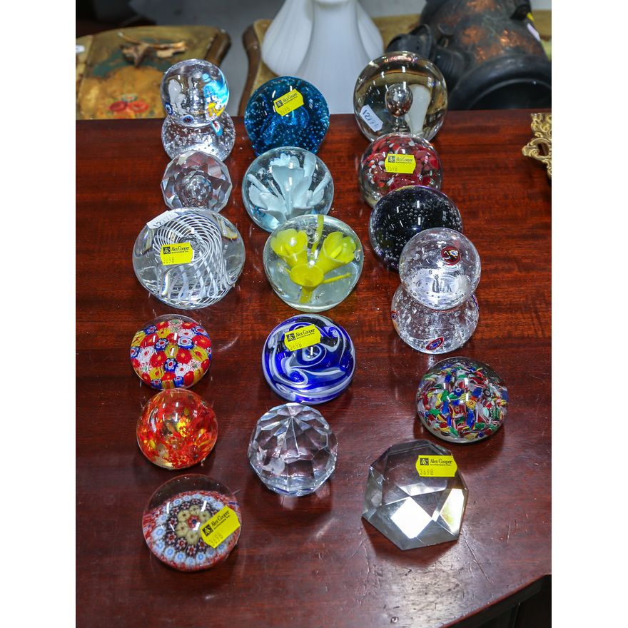 Selection of Blown Glass Paperweights