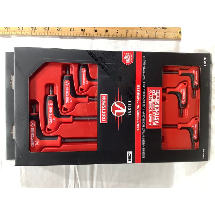 Craftsman V Series X-Tract Technology T-Handle Set, Torx, 7pc