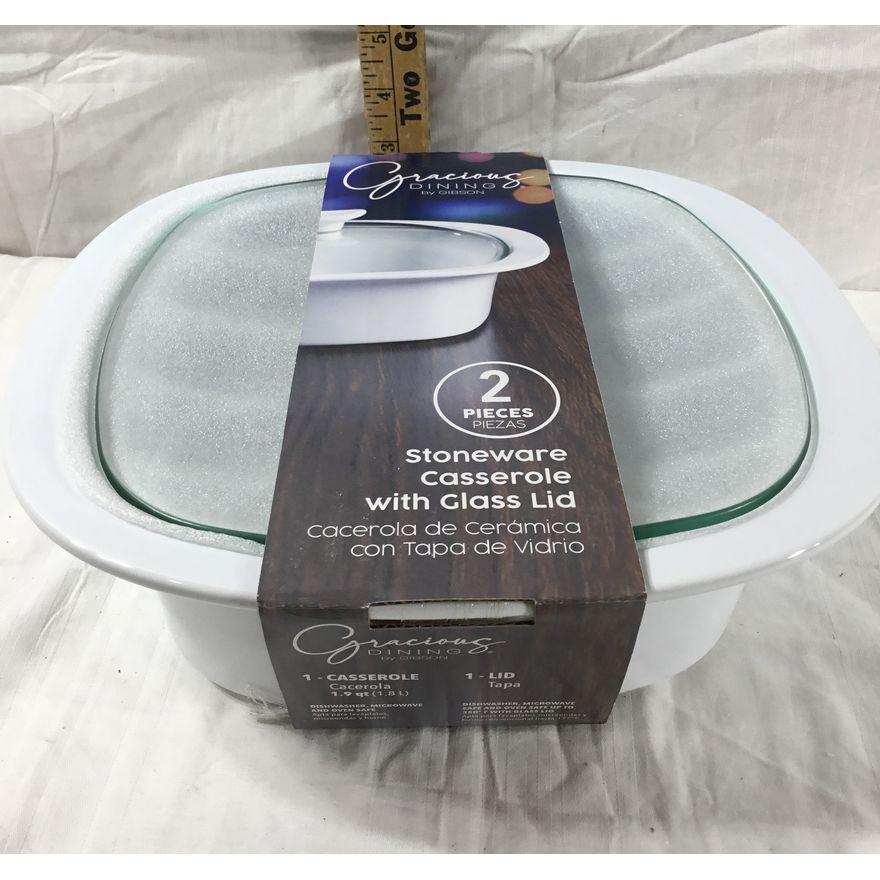 Gracious Dining By Gibson 1.9 Qt Casserole Dish W/Lid