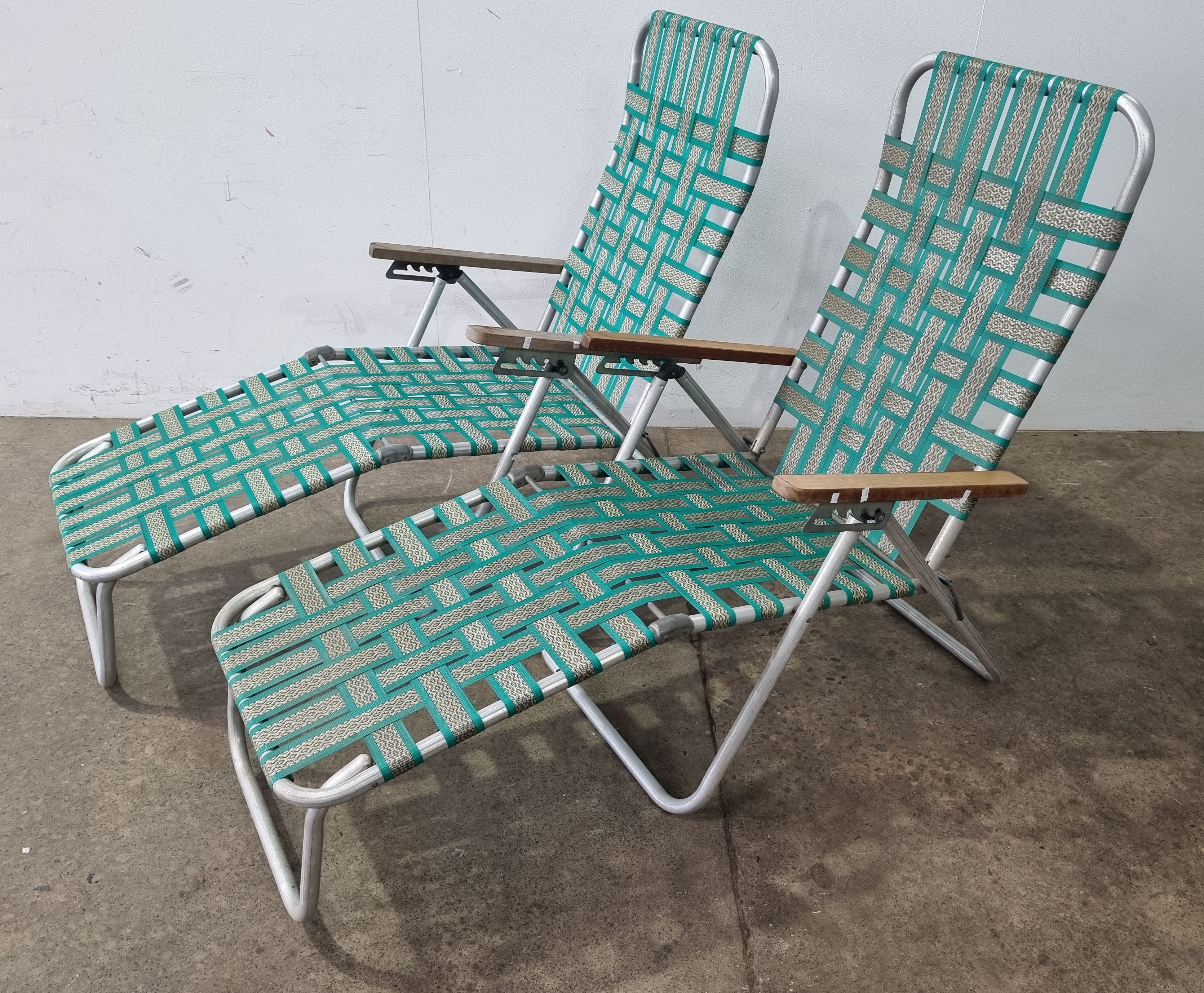 A Pair Of Retro Deckchairs