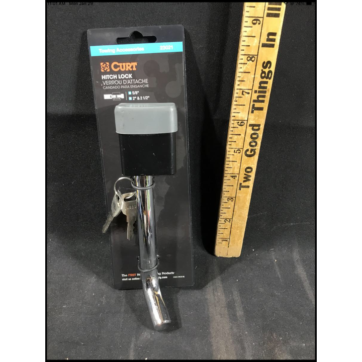 Curt Towing Accessories Hitch Lock (A: 5/8", B: 2" & 2-1/2")