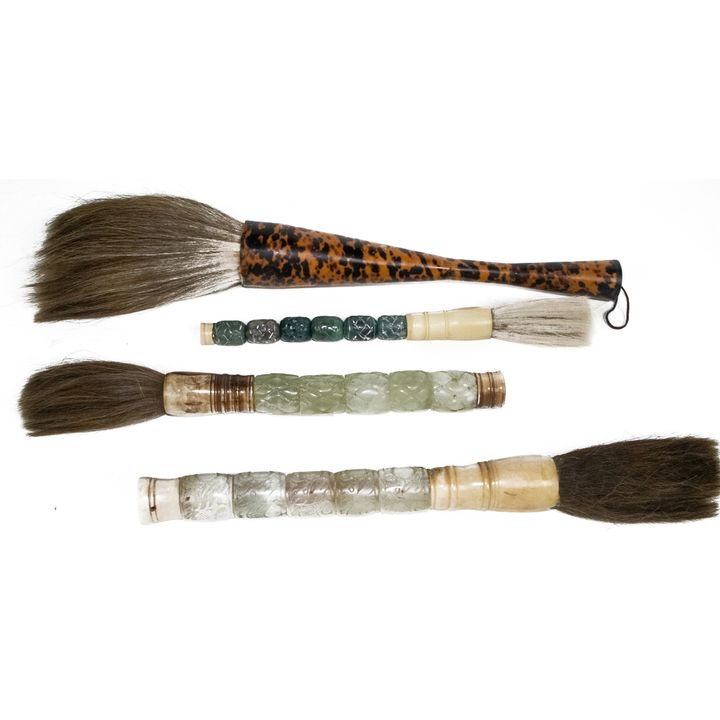 (lot of 4) Chinese calligraphy brushes