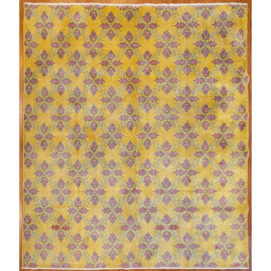 Semi-Antique Oushak Rug, 6.9 x 7.8