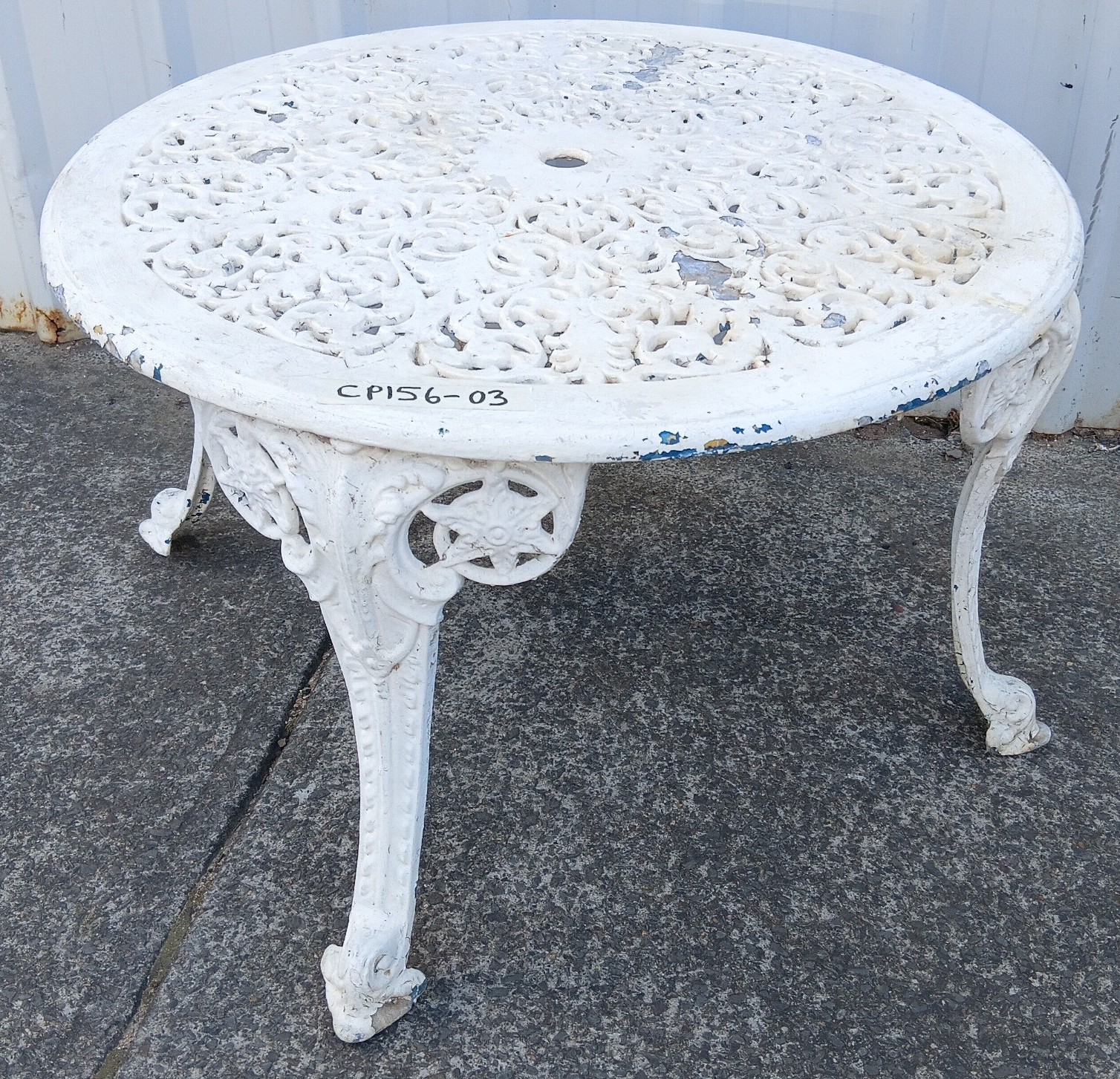 A Cast Aluminium Table