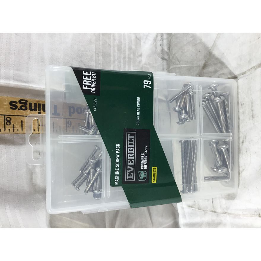 Everbilt Machine Screw Assorted Pack 79 Pcs