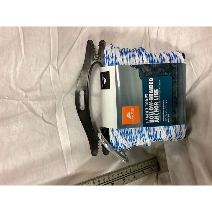 Ozark Trail 1/4'' x 100ft Hollow Braided Anchor Line