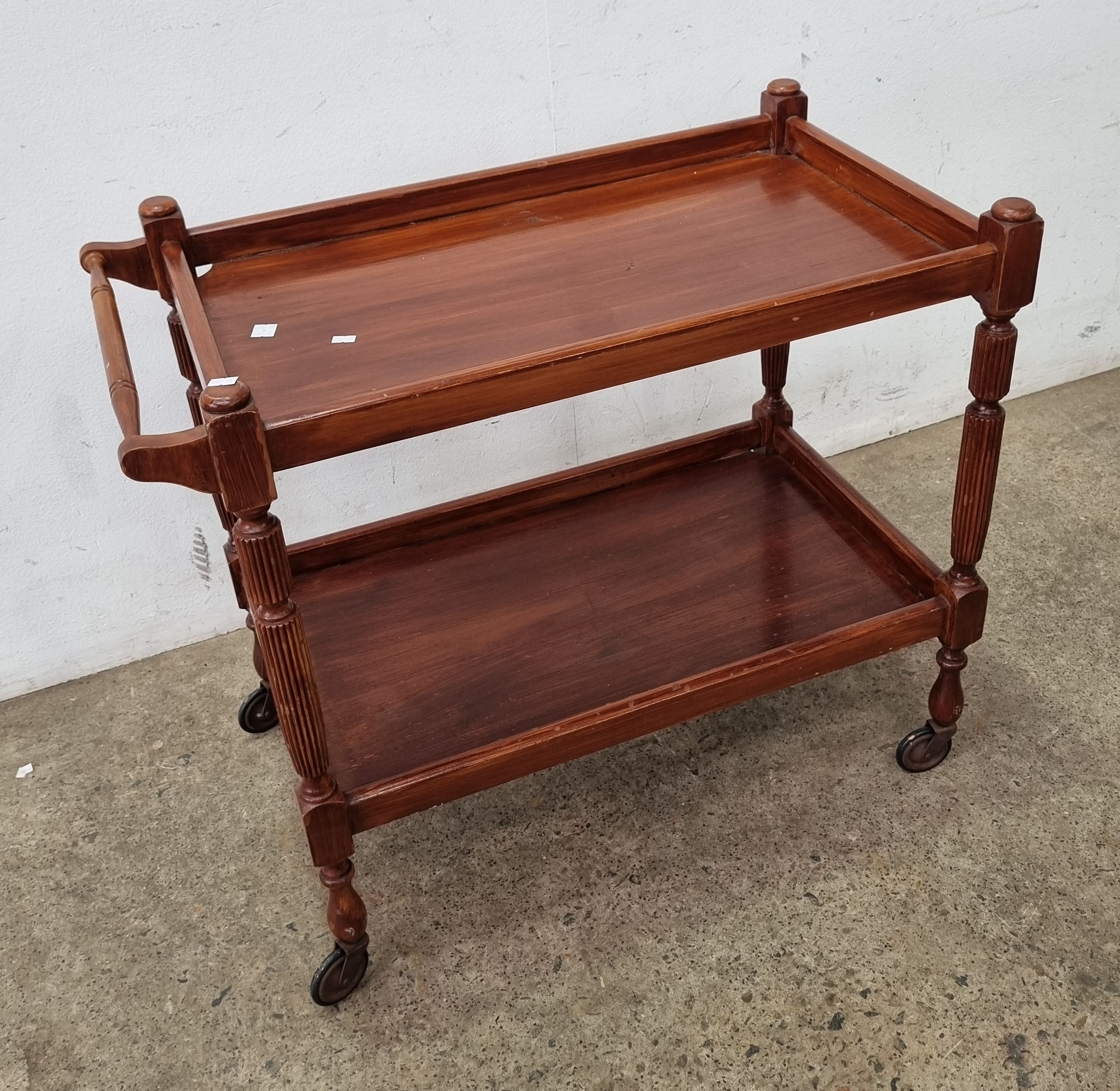 2150 · A TIMBER TEA TROLLEY