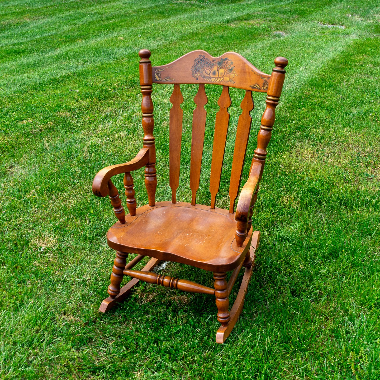 Maple Ridge Rocking Chairs Tell City Decorated Maple Colonial Rocking Chair | Harritt Group, Inc