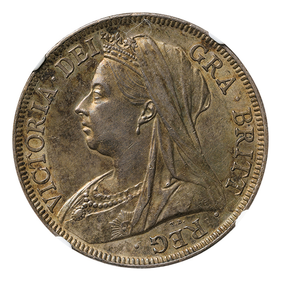 イギリス 1897 ビクトリア クラウン銀貨-