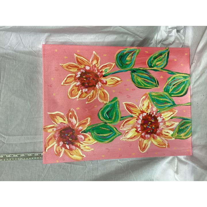 Trade Mark Fine Art Floral Paining Canvas (14'' x 19'')