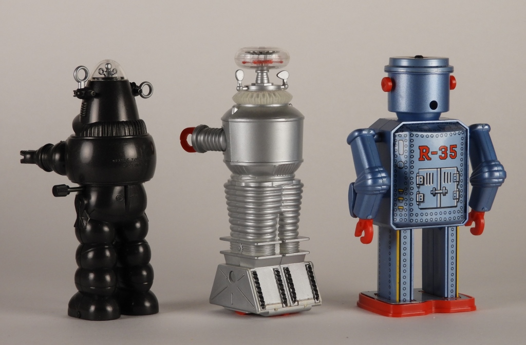 3 Masudaya YM-3 Forbidden Planet Robby Robot Group | Bruneau and Co.