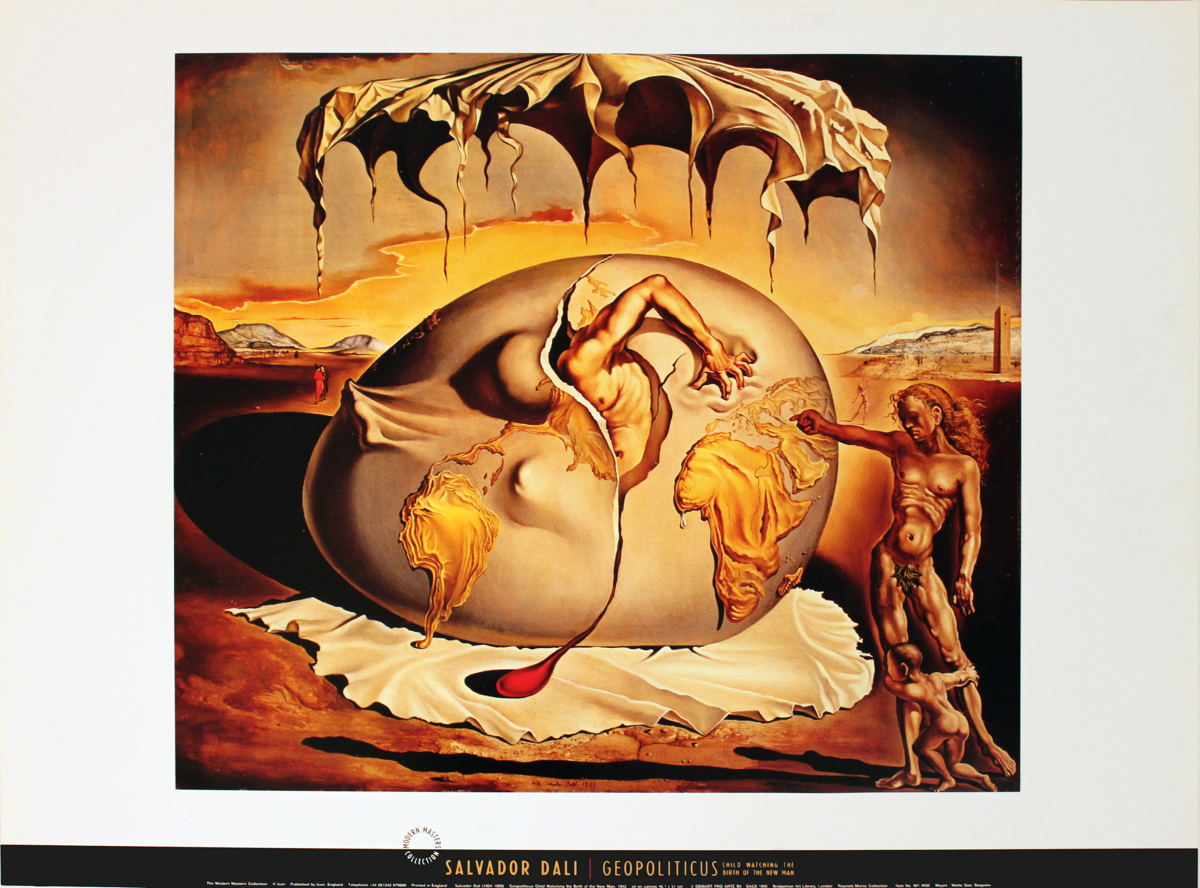 Salvador Dali - Geopoliticus Child Watching the Birth of the New 