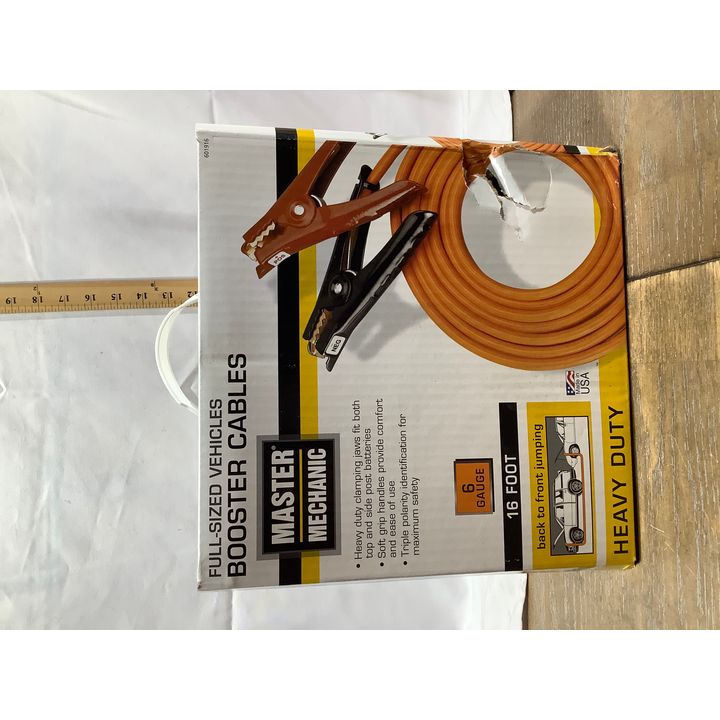 Master Mechanic 6 Gauge 16' Heavy Duty Booster Cables