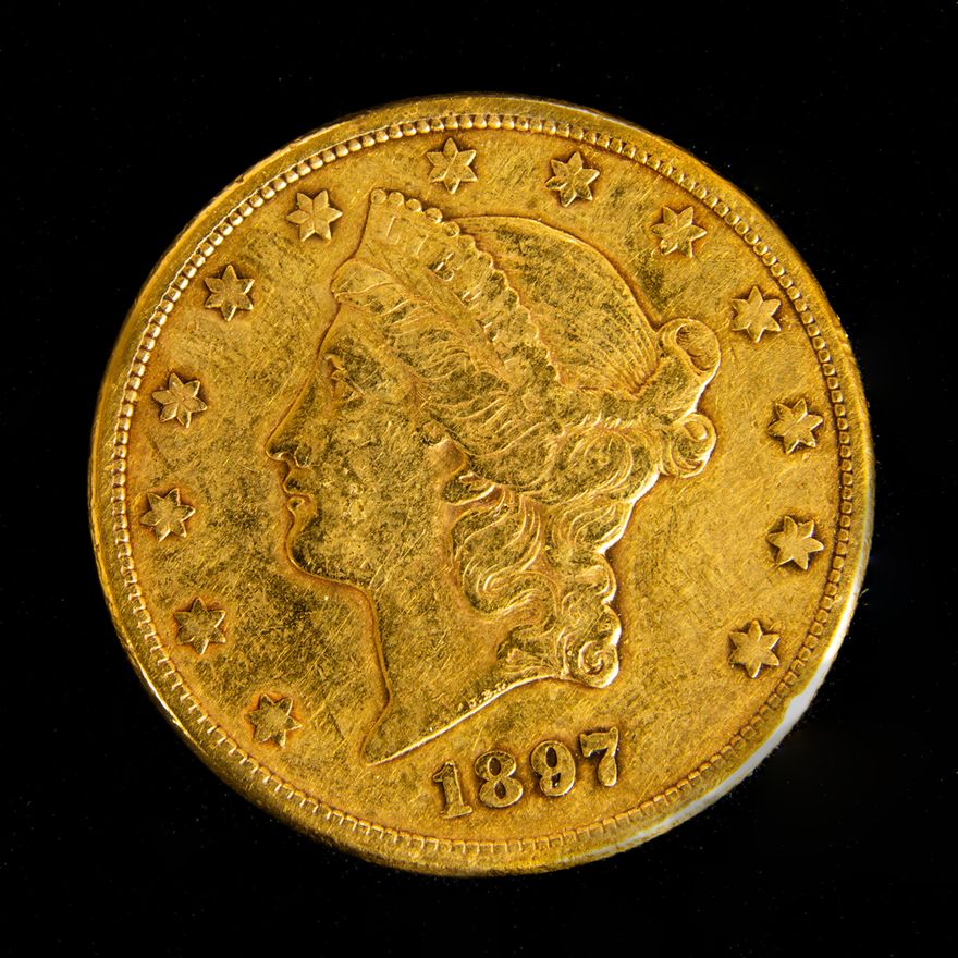 1897 S $20 Dollar Gold coin