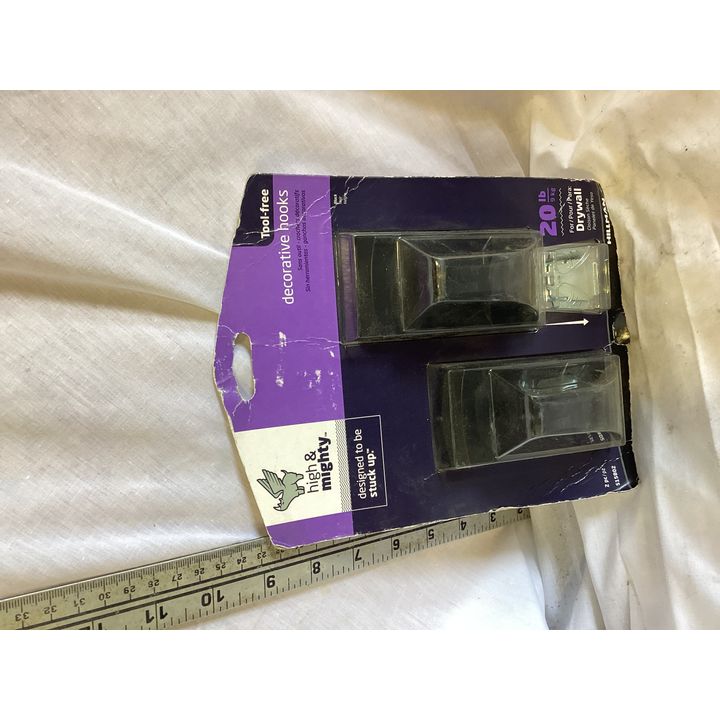 High & Mighty Tool-Free Decorative Hooks- Black