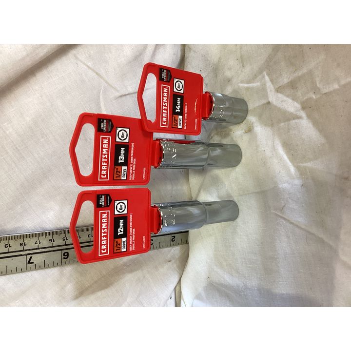 Buying (3) Craftsman 12mm, 13mm, 14mm Socket 1/2'' Dr. (6pt)