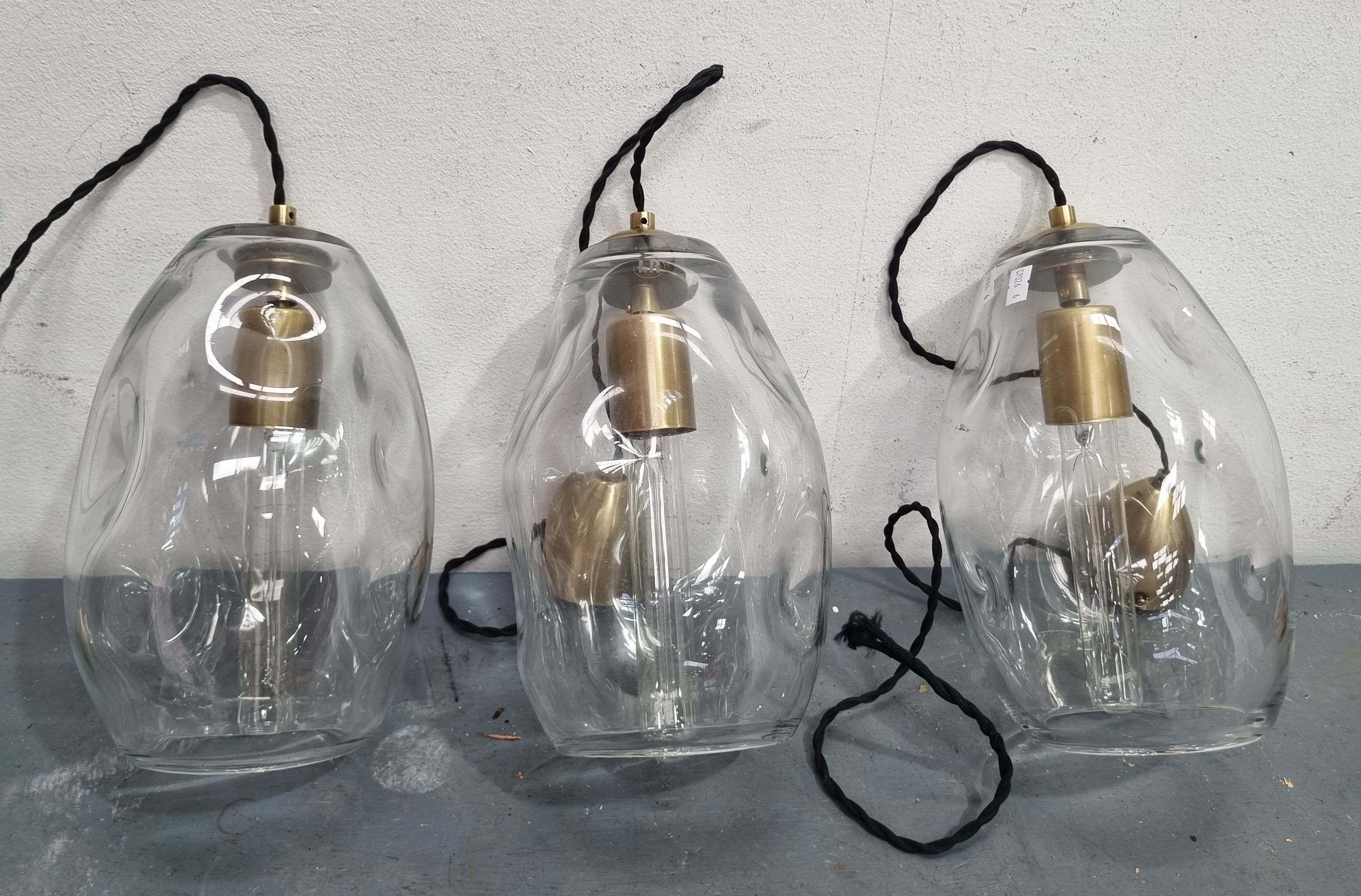 1273 · THREE VARIOUS HANGING LIGHTS