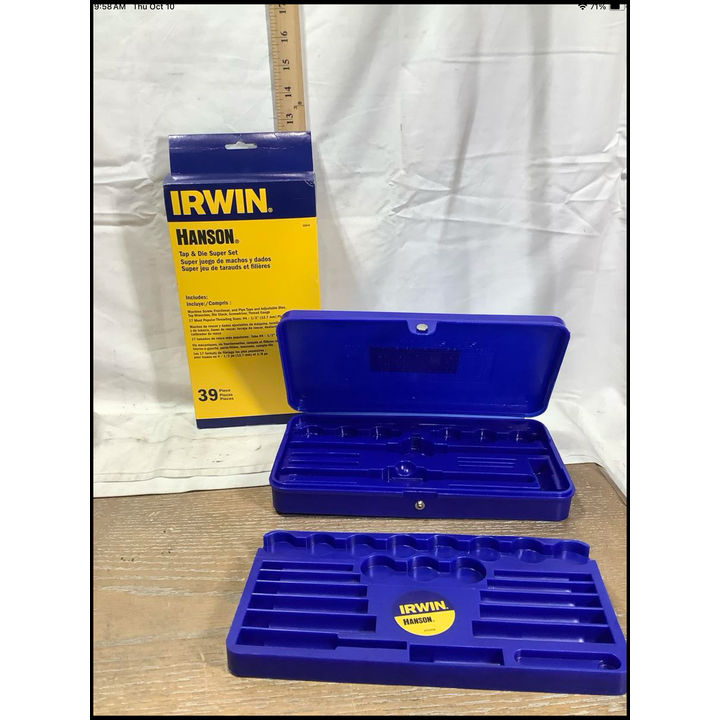 Irwin Hanson 39pc Tap & Die Super Set (Case Only)