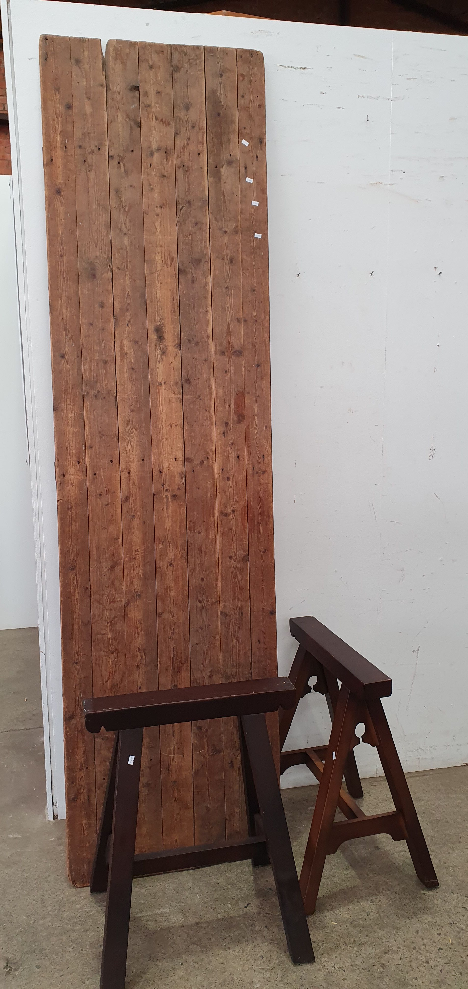 A Vintage Timber Trestle Table