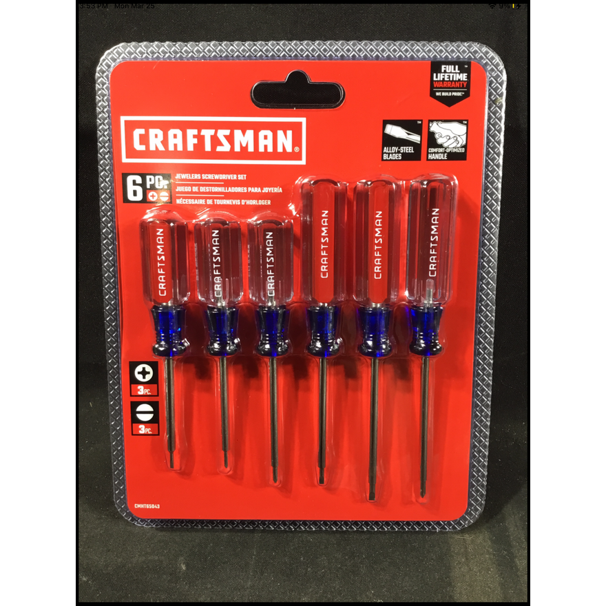 Craftsman 6pc Jewelers Screwdriving Set