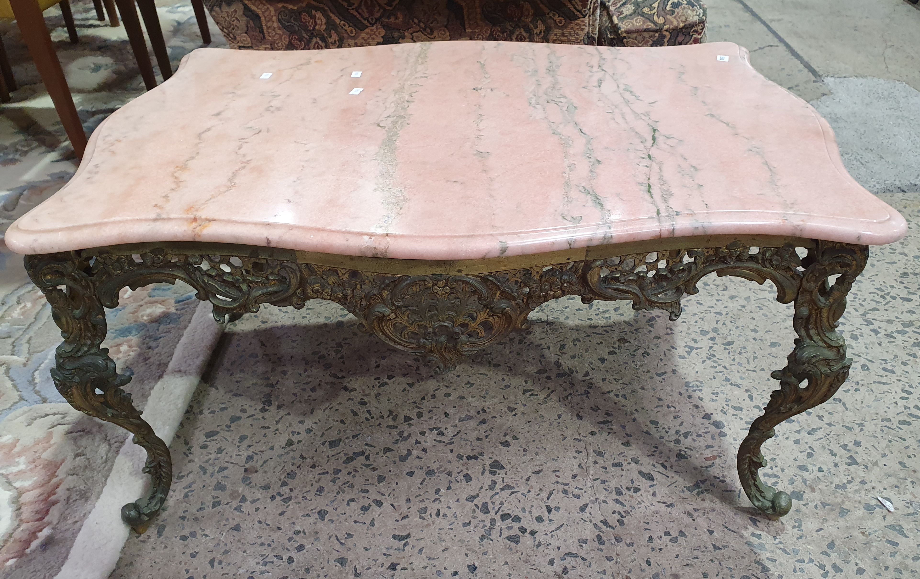 An Alabaster Top Coffee Table