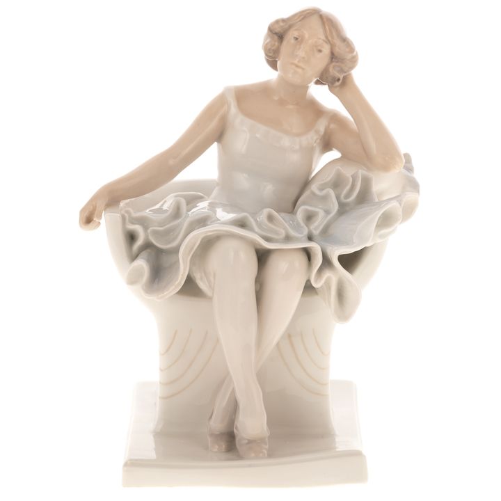 Royal Copenhagen Woman Sitting on a Chair