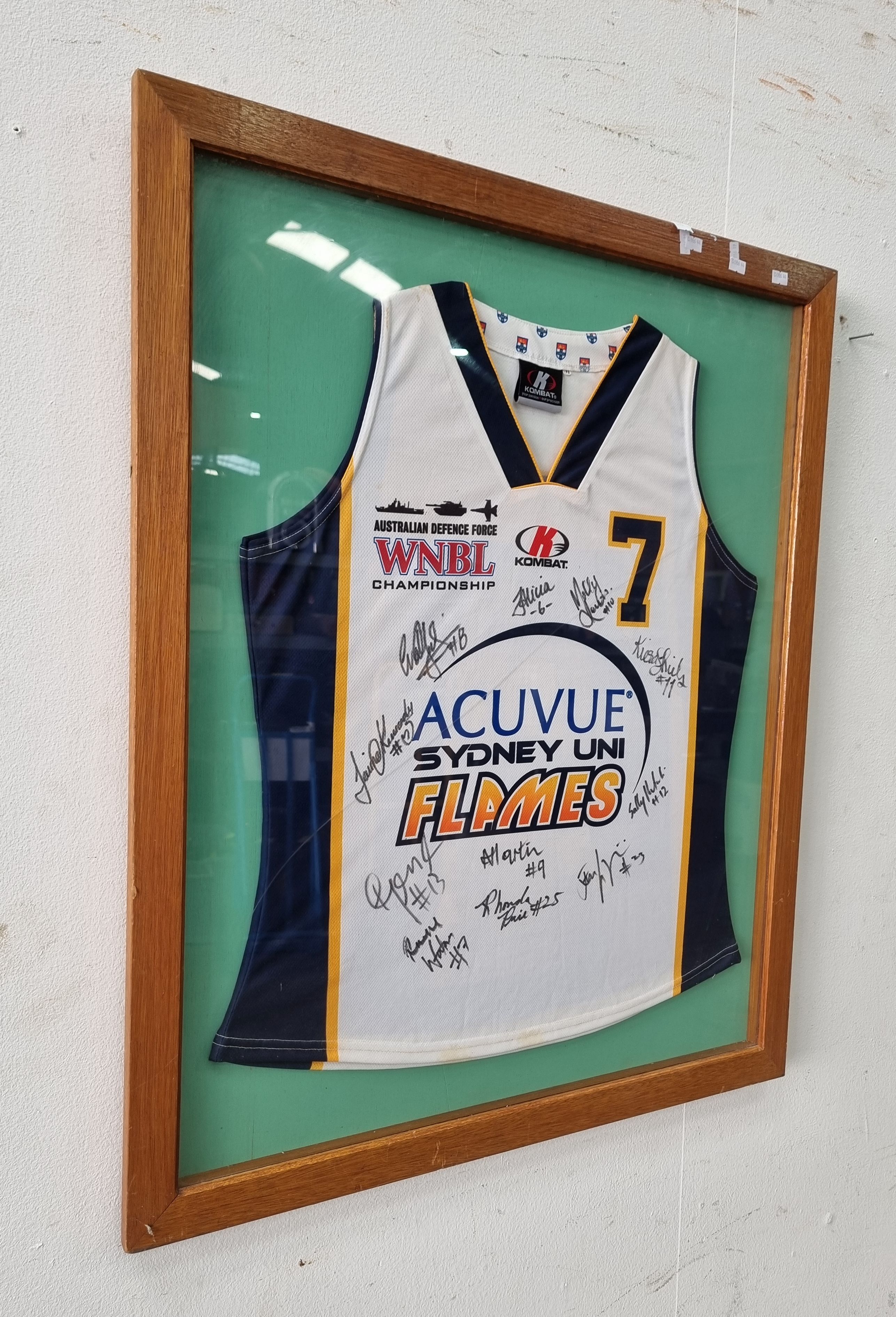 A SIGNED NETBALL JERSEY