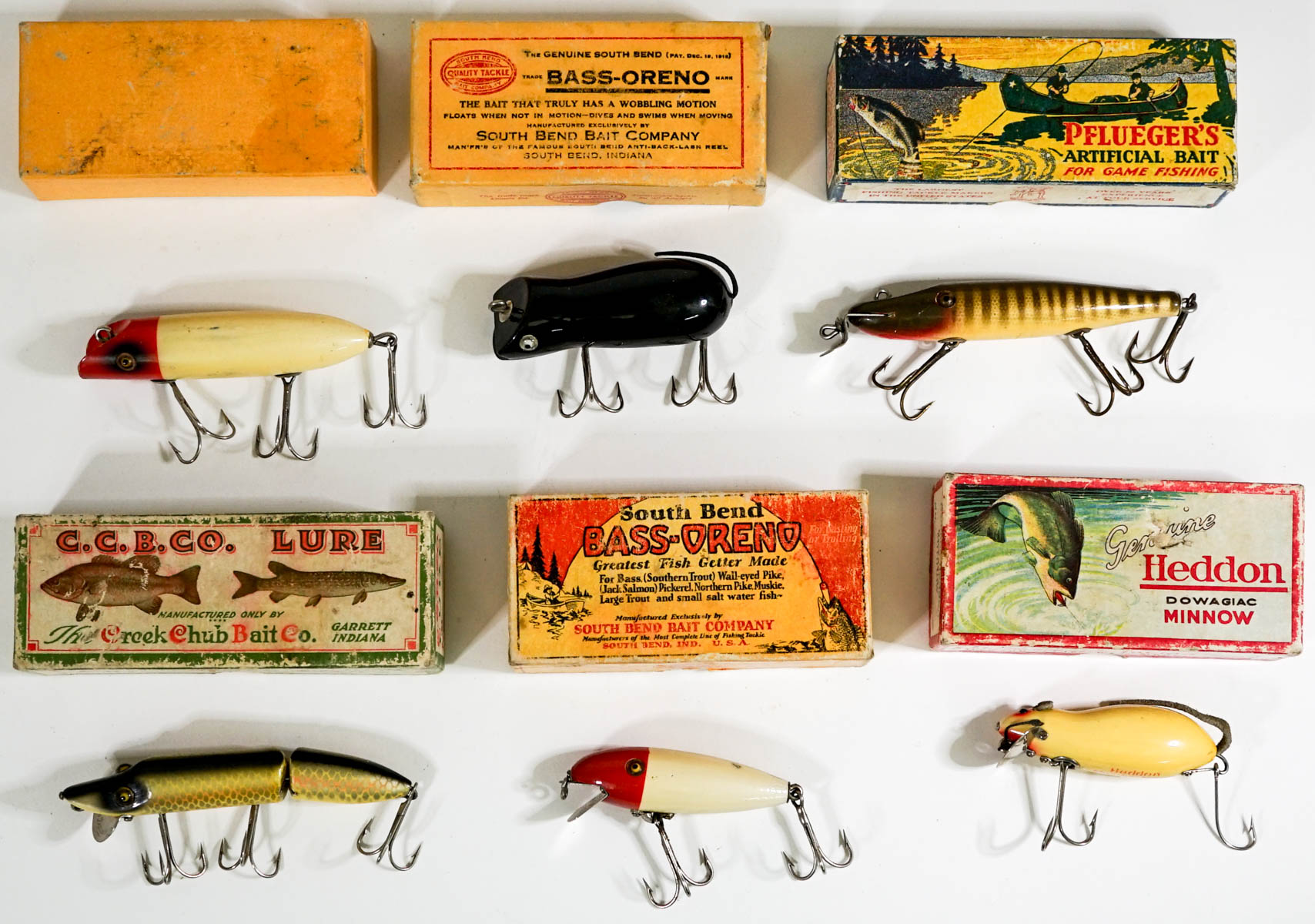 Vintage (6) Fishing Lures [Heddon]