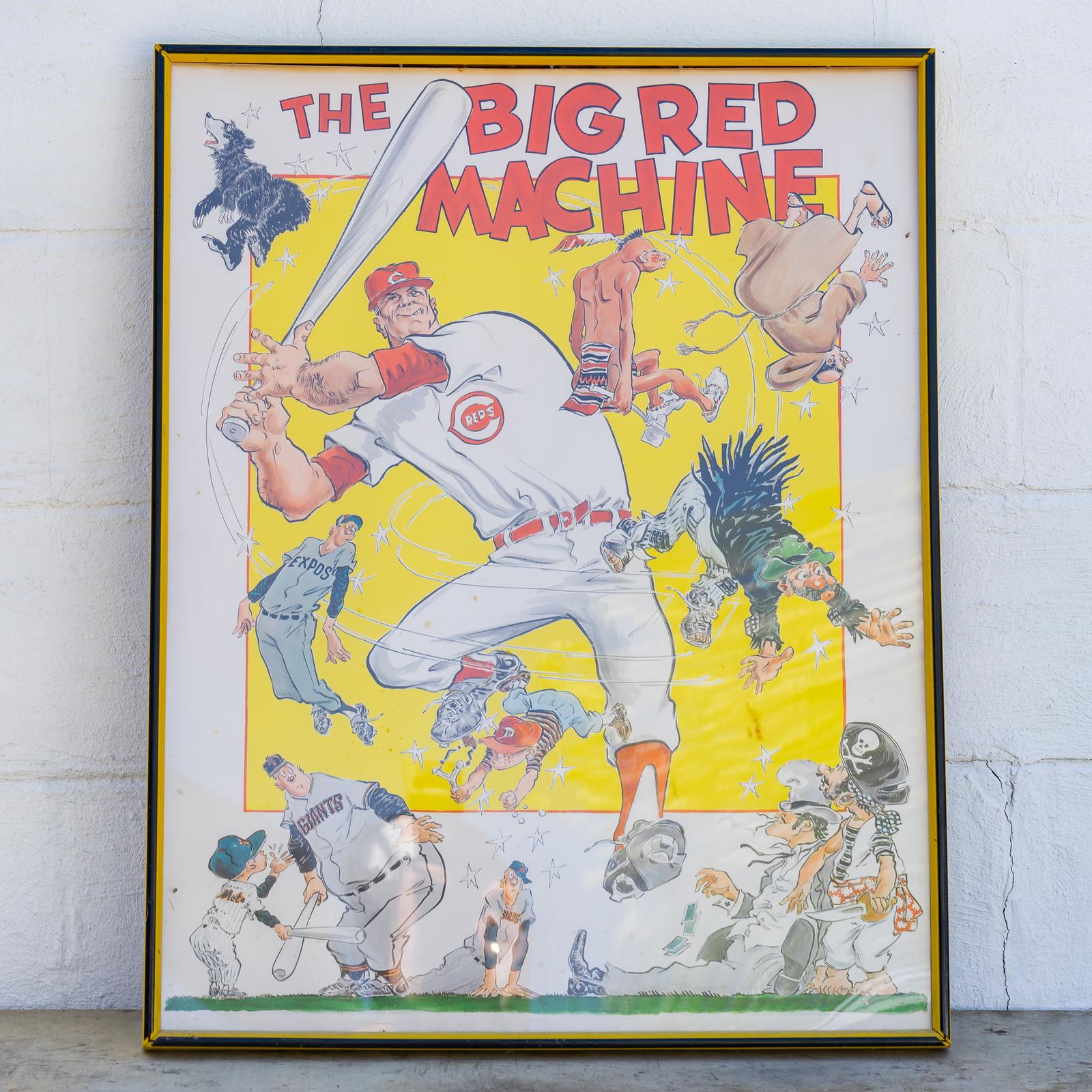 Cincinnati Reds The Big Red Machine Willard Mullin Framed Poster Print