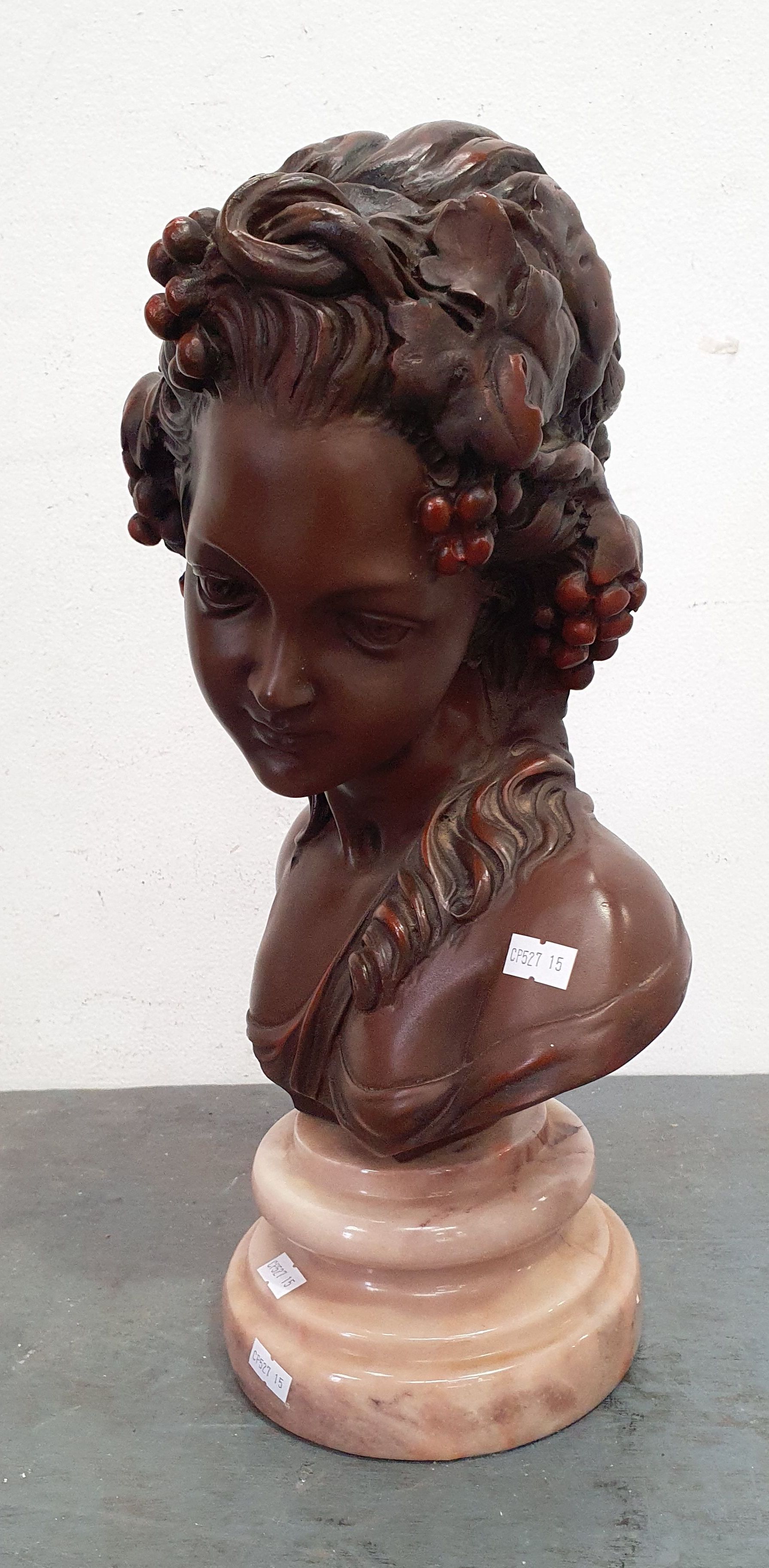 A COMPOSITE BUST OF A LADY