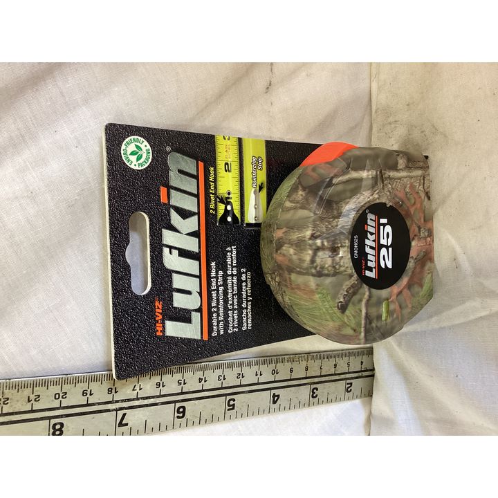 Lufkin Durable 2 Rivet End Hook w/ Reinforcing Strip Tape Measure- 25'