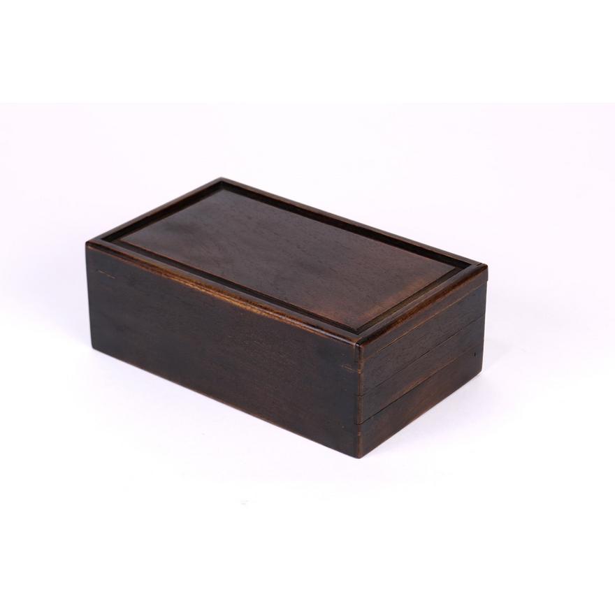 Chinese Lidded Wood Box Clars Auction, Rectangular Wooden Box No Lid