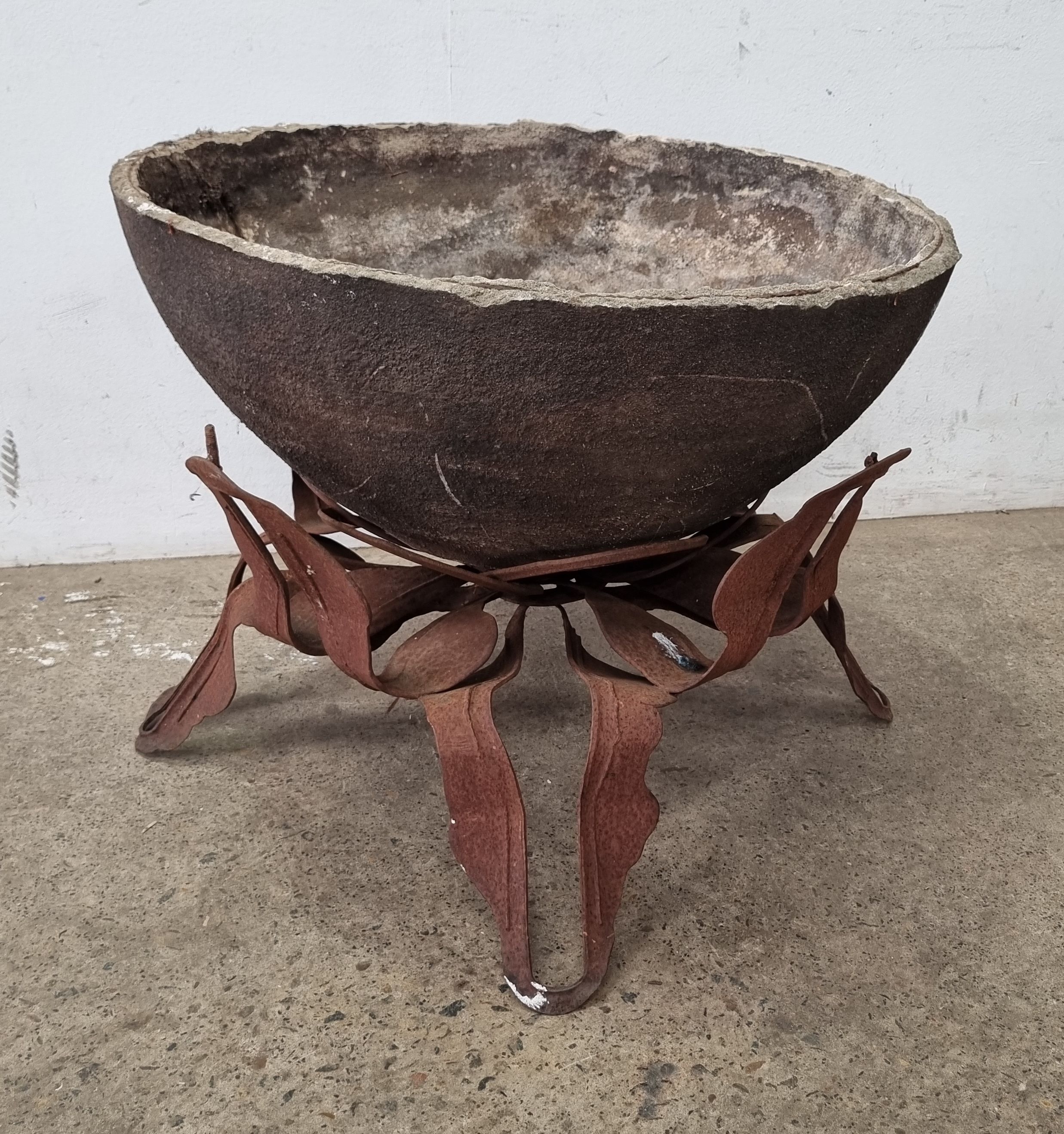 A Large Concrete Pot