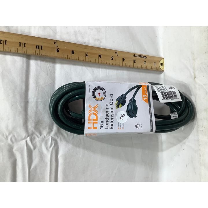 HDX 15ft Landscape Extension Cord 16 Gauge/ 13 AMP/ 125 Volt