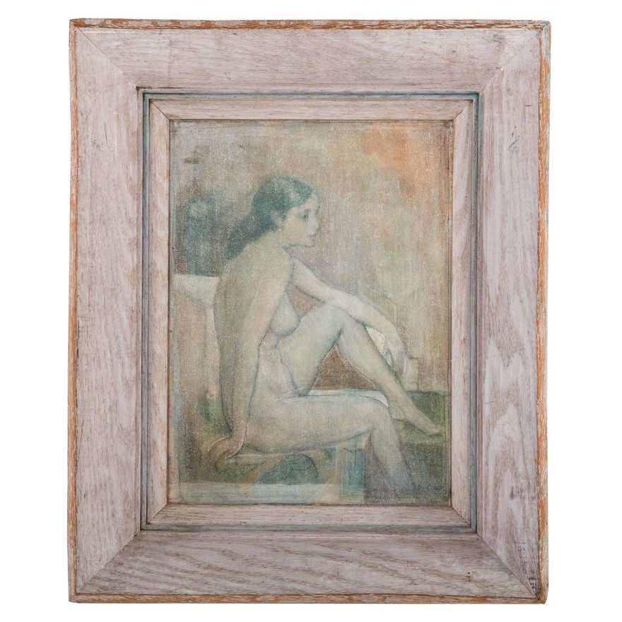 Donald Coale. Seated Female Nude, oil on canvas