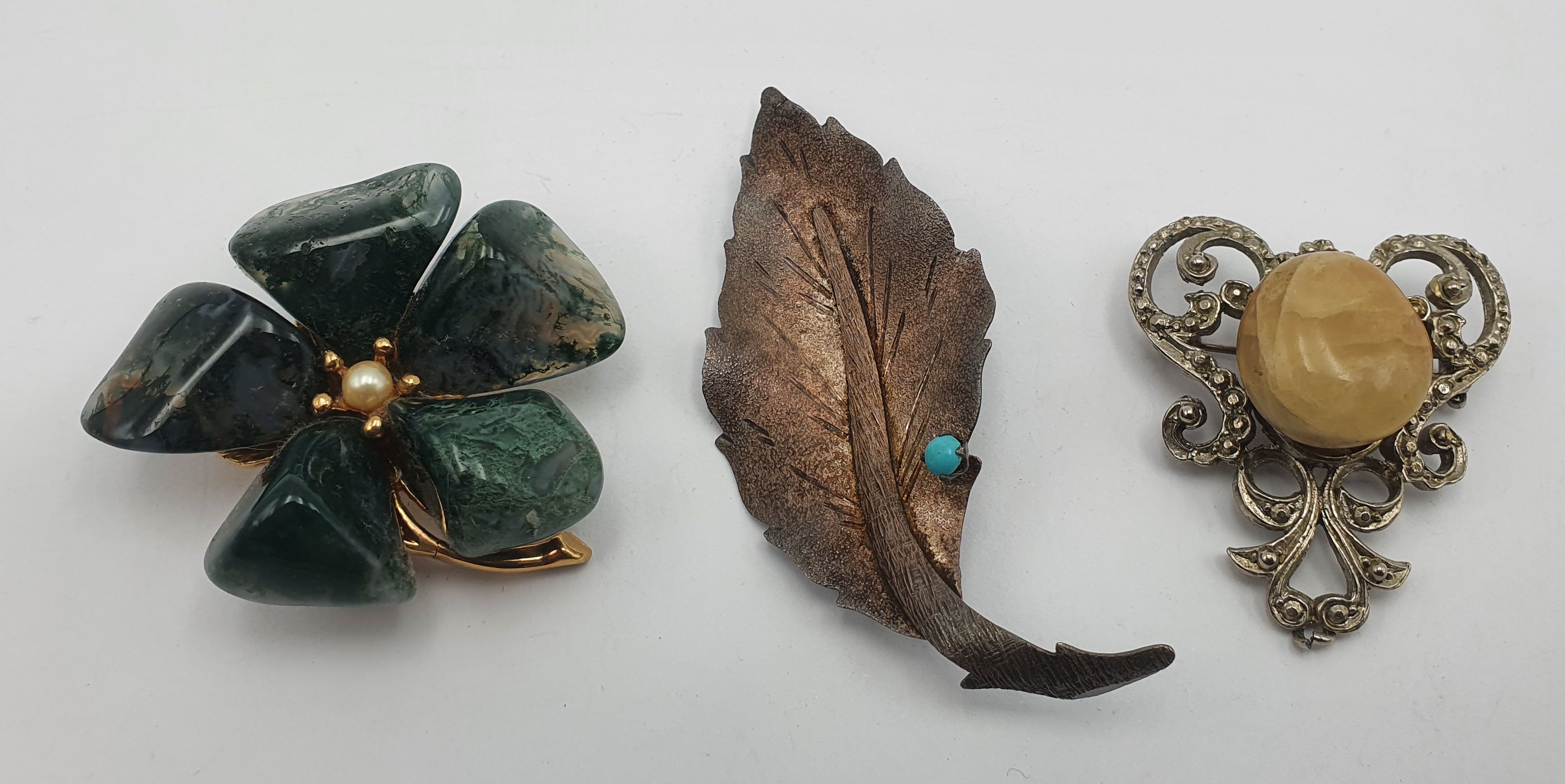 Three Vintage Brooches