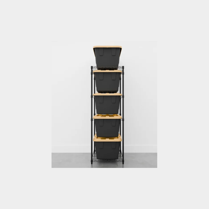 Saferacks Stackable Tote Racks SAFERACKS Storage Bin Rack, 5 Tote Capacity, Unused, Rack ONLY | Bid Venues