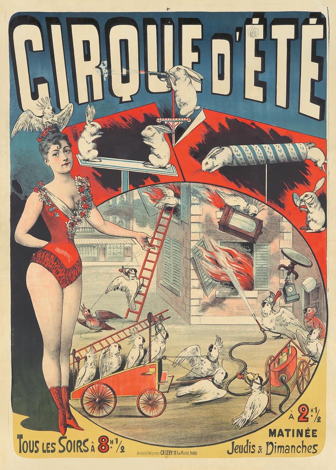 4 Affiches de Cirque Vintage 38 cm : Deguise-toi, achat de