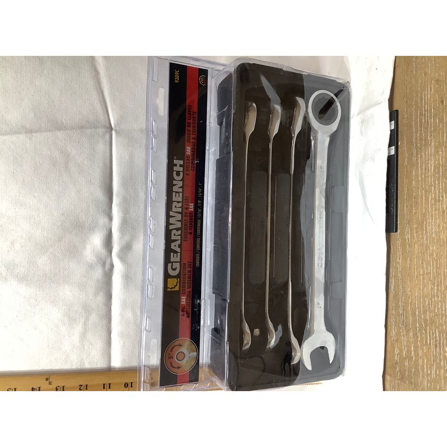Gear Wrench 4pc SAE Combination Ratcheting Wrench Set
