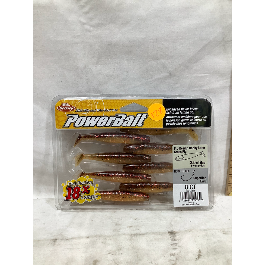 Berkley Powerbait 3.5" Pro Design Bobby Lane Grass Pig - 8ct