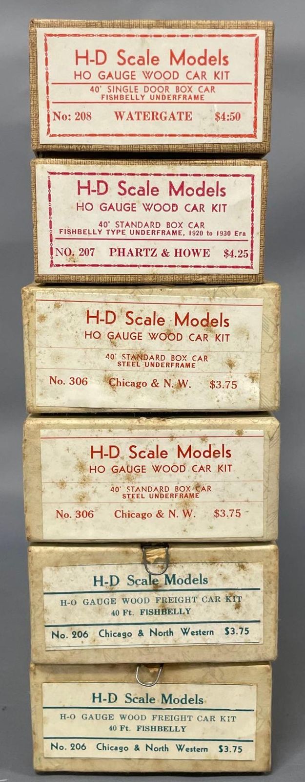 Twelve HD Scale Models HO scale freight car craftsman kits in original