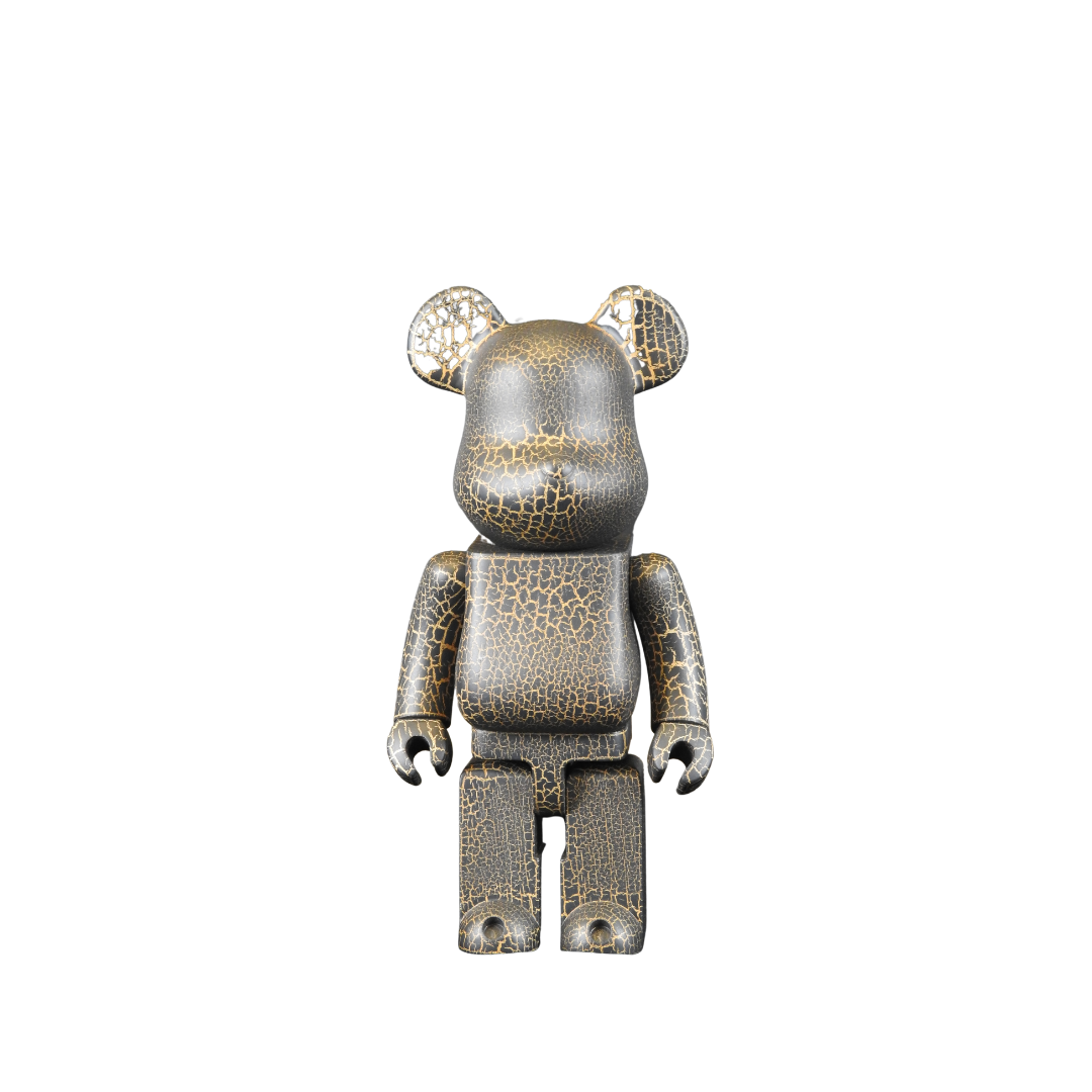 限量版最潮玩具KARIMOKU 爆裂紋积木熊MEDICOM BE@RBRICK KARIMOKU 
