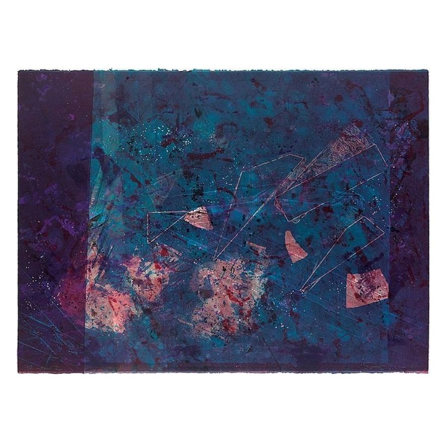 Sam Gilliam. "St. Louis V," Mixed Media