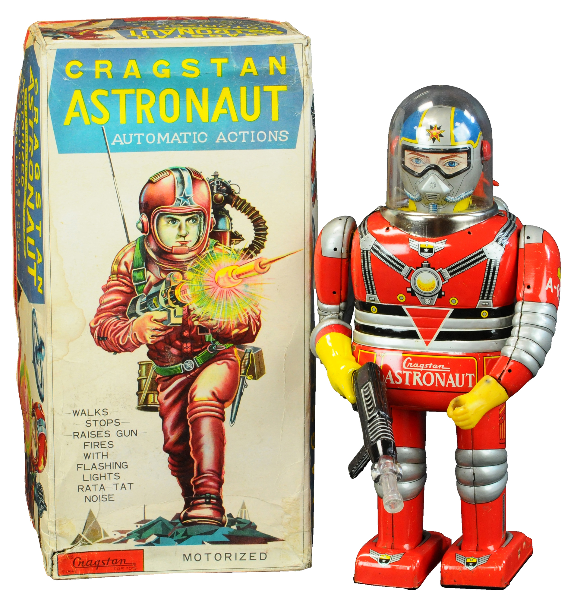 BOXED DAIYA JAPAN CRAGSTAN ASTRONAUT | Bertoia Auctions
