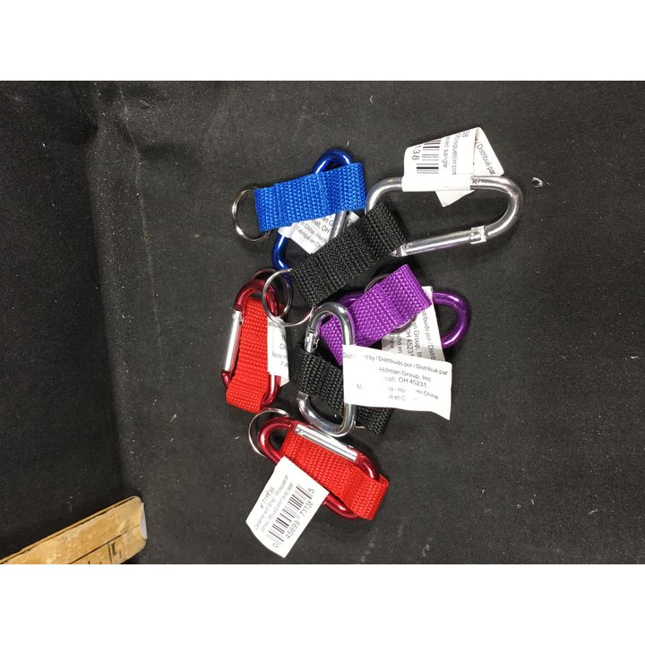 Carabiners With Straps - 6 Count