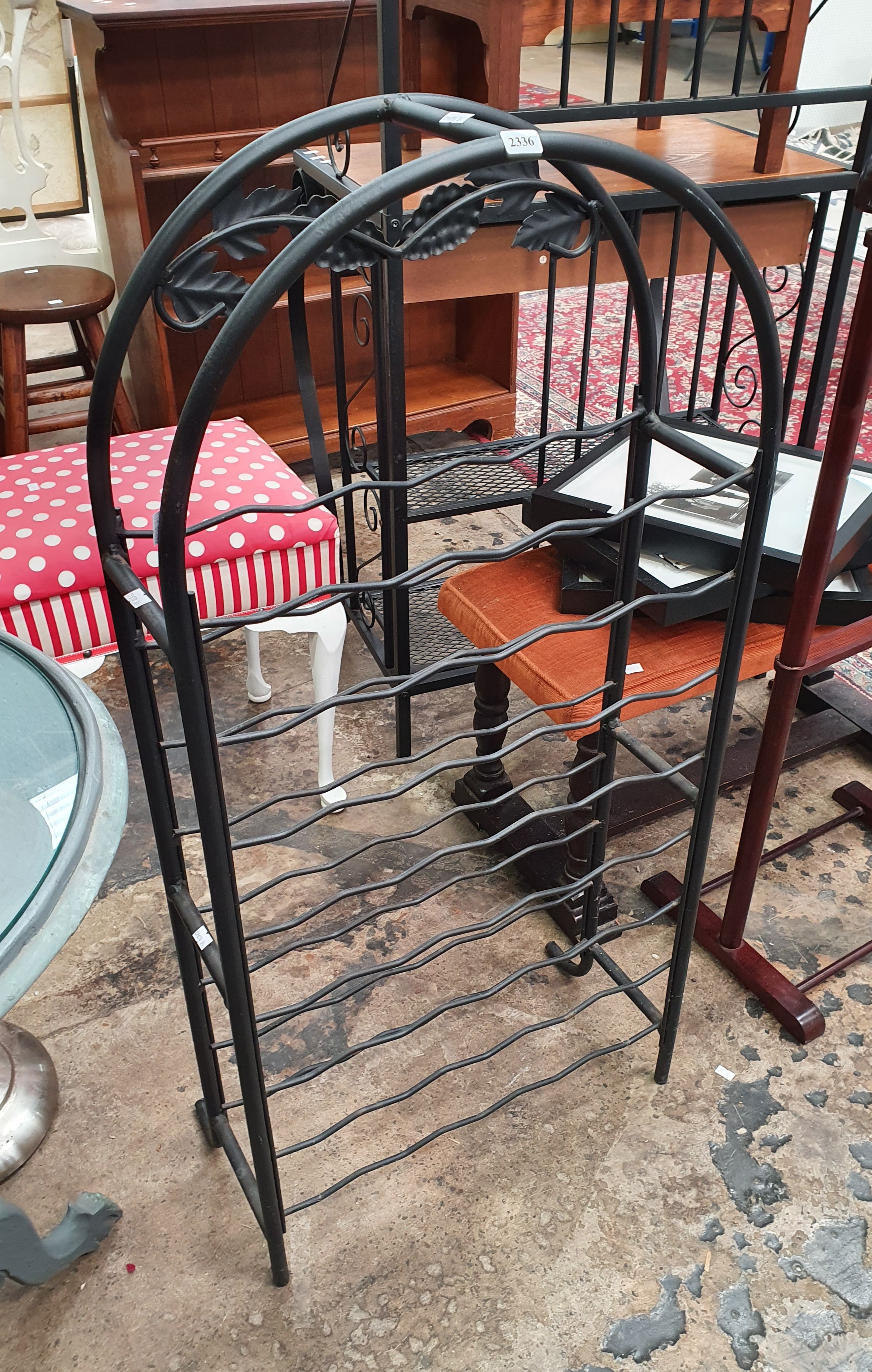 An Iron Wine Rack