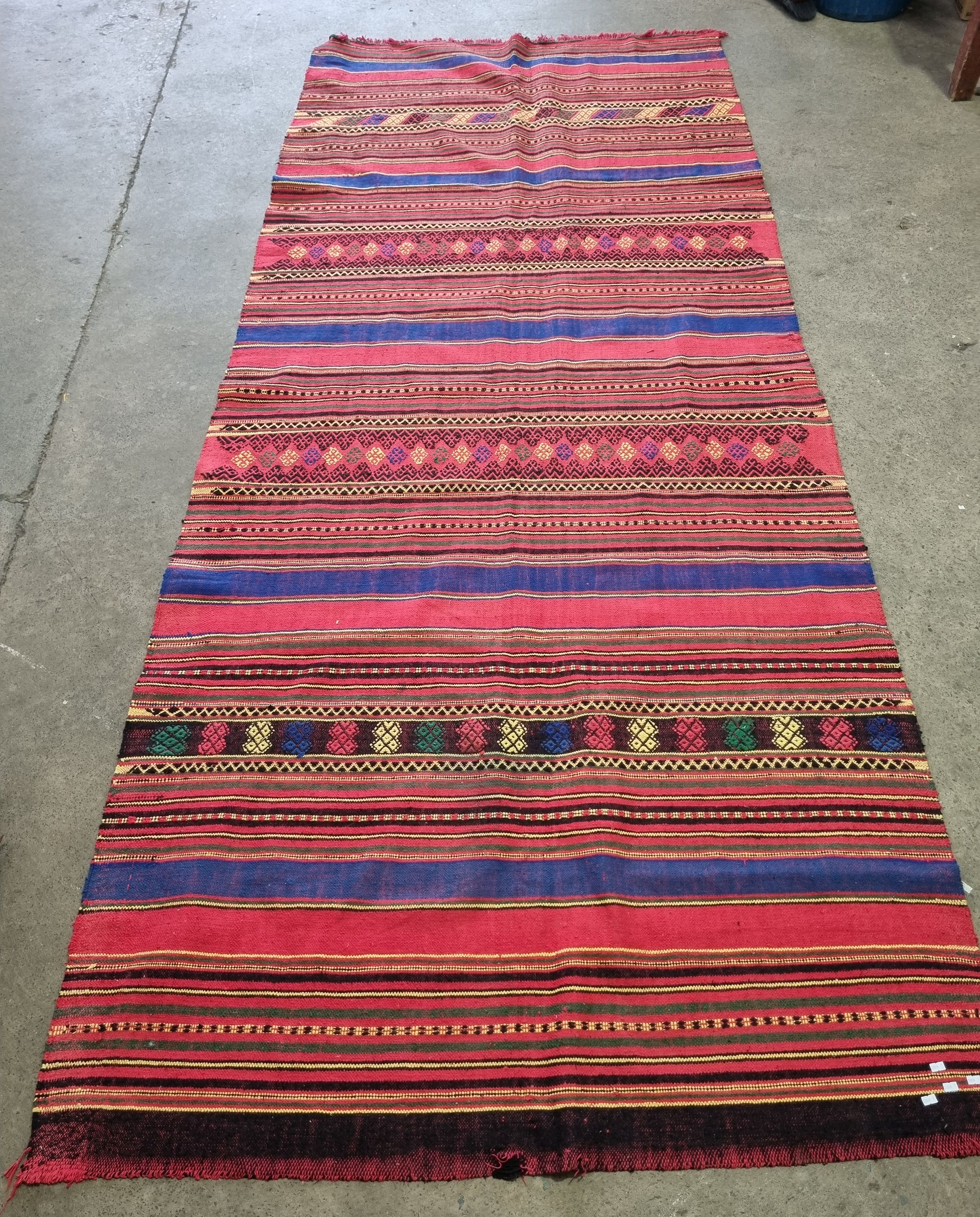2103A · A COLOURFUL HAND KNOTTED RUG/KILIM