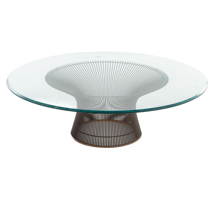 Warren Platner Metal & Glass Coffee Table